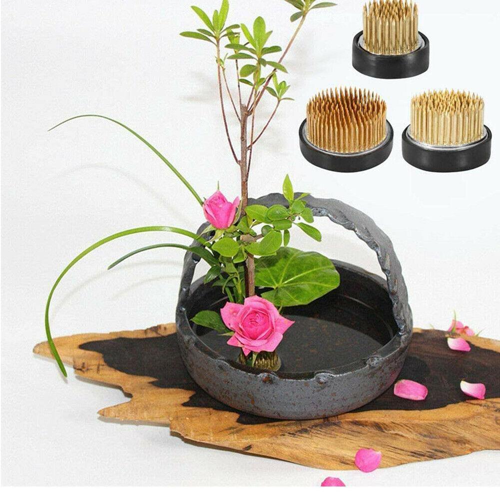 Flower Frog Pin - Okrągła żaba kwiatowa Ikebana z uszczelką