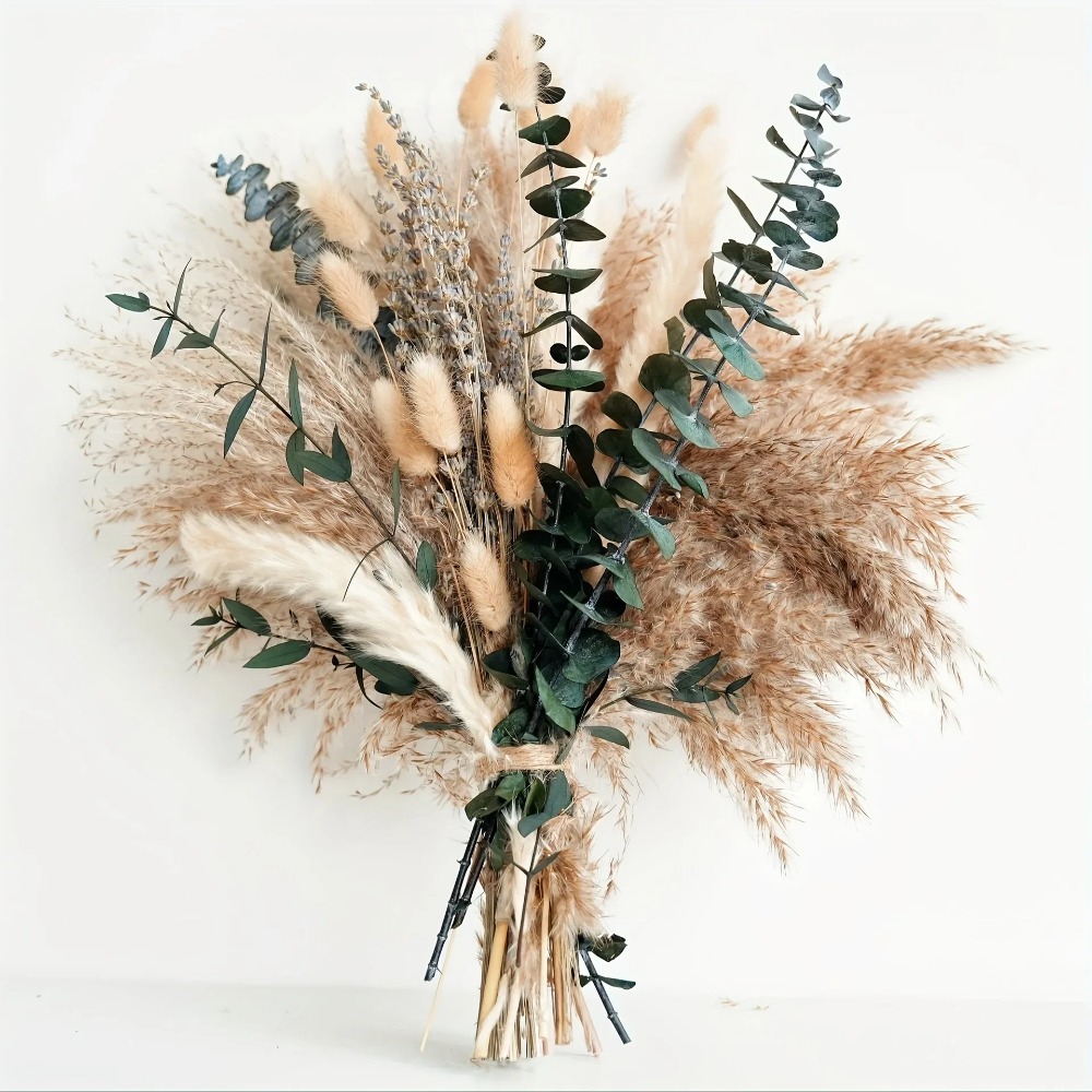 Dried Flower Bunch - 80 Sztuk Naturalnych Suszonych Kwiatów Bukiet