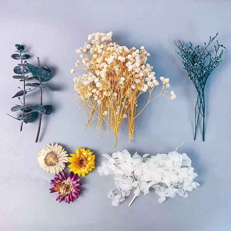 Dried Flower Bunch - 1 zestaw różnorodnych suszonych kwiatów do