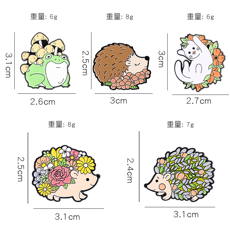 Kreatywne rośliny kwiaty zwier – Flower Frog Pin recenzja i cena