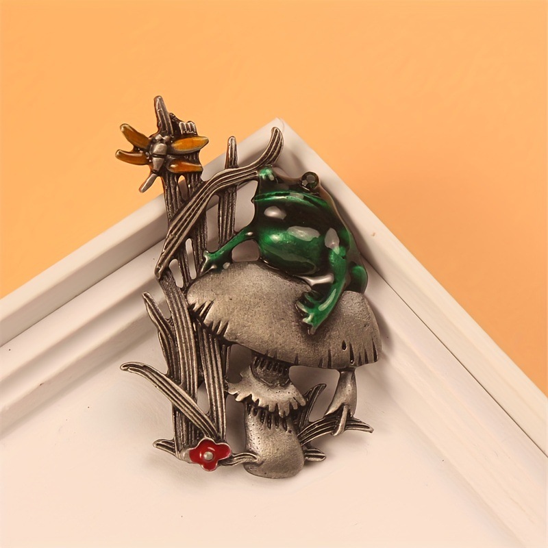 Vintage Broszka Zwierzęca Pies – Flower Frog Pin recenzja i cena