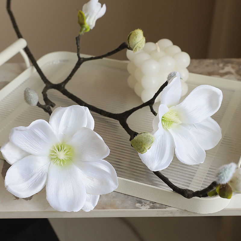 58cm Retro Artificial Magnolia – Dried Flower Bunch recenzja i cena