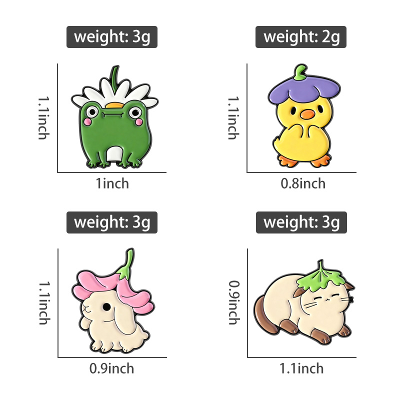 Kwiaty Liść Kapelusz Przypinki – Flower Frog Pin recenzja i cena