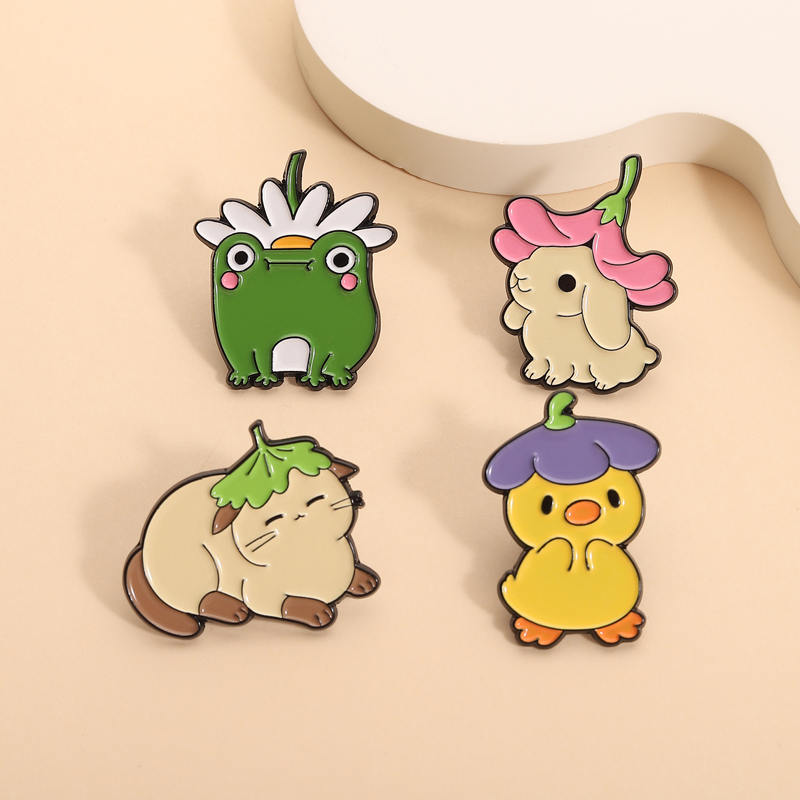 Kwiaty Liść Kapelusz Przypinki – Flower Frog Pin recenzja i cena