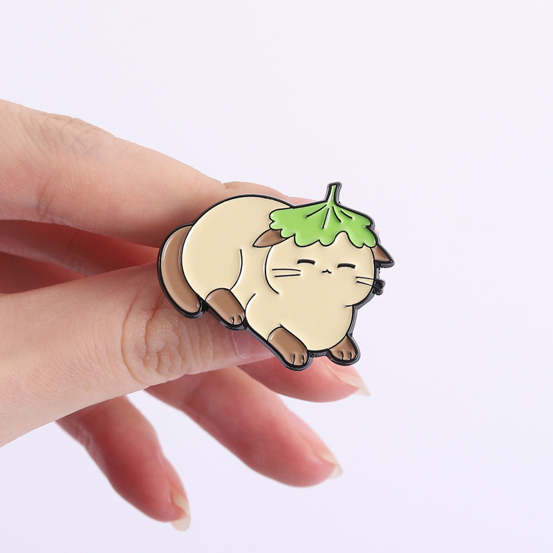 Kwiaty Liść Kapelusz Przypinki – Flower Frog Pin recenzja i cena